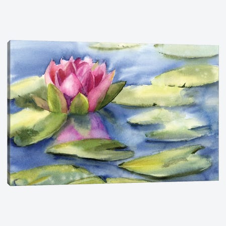 Lotus Canvas Print #OTF86} by Olga Tchefranov Canvas Art Print