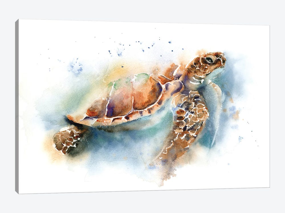 Sea Turtle II by Olga Tchefranov 1-piece Art Print