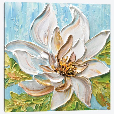 Magnolia III Canvas Print #OTK122} by Olga Tkachyk Canvas Art