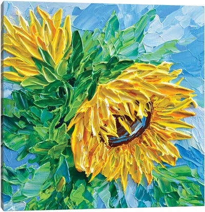 Sunflower Canvas Art Print - Olga Tkachyk