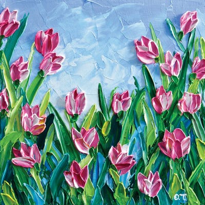 Tulips by Olga Tkachyk framed canvas print