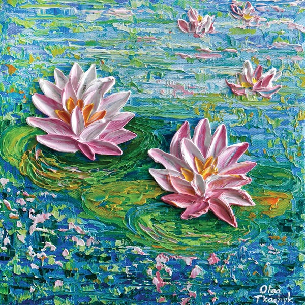Water Lilies Collection: Water Lilies At The Park by Olga Tkachyk