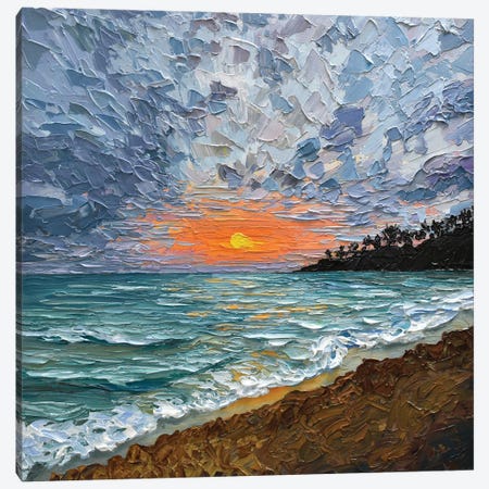 Sunset Canvas Print #OTK133} by Olga Tkachyk Canvas Print