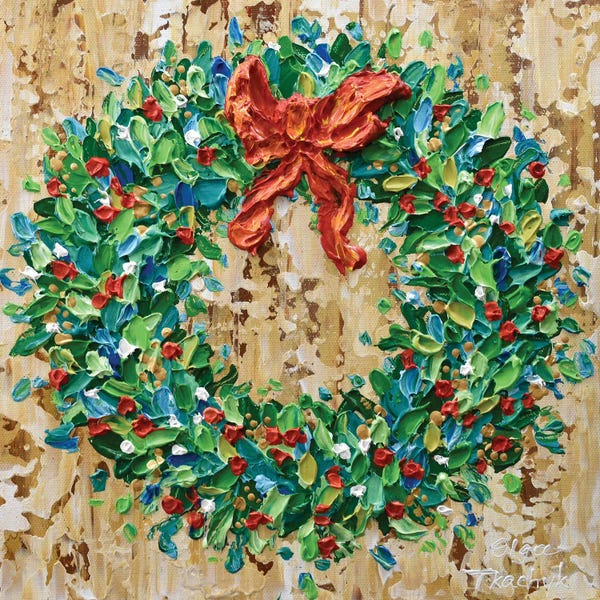Olga Tkachyk: Holiday Wreath by Olga Tkachyk