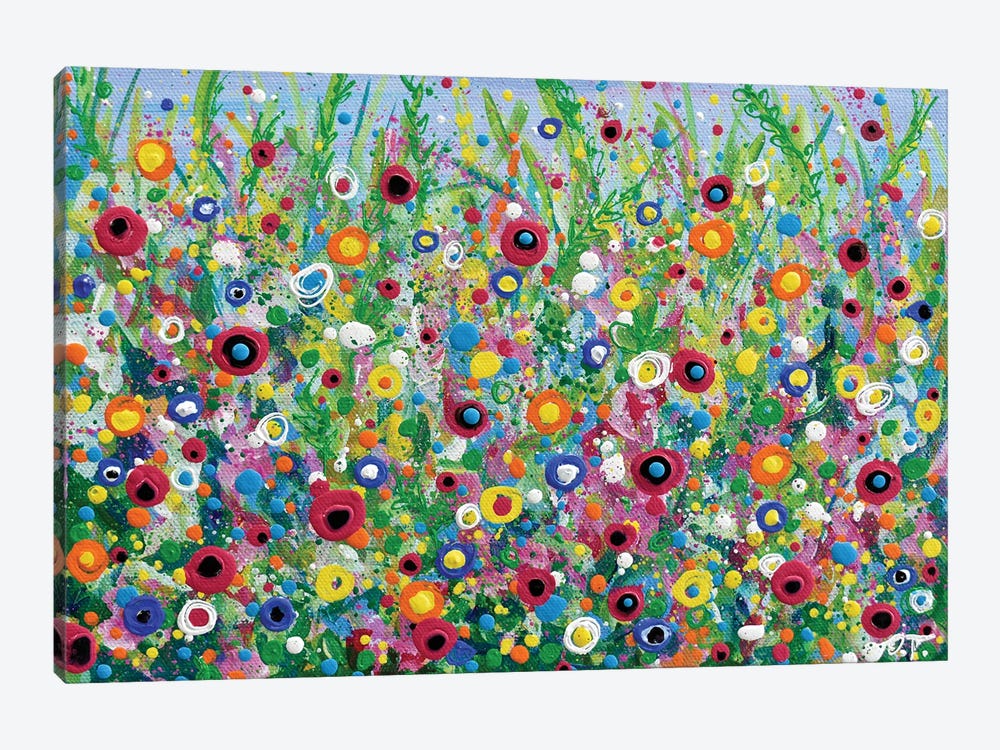 Bright Flowers by Olga Tkachyk 1-piece Canvas Artwork