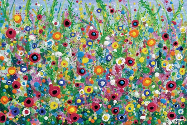 Colorful Abstracts: Bright Flowers by Olga Tkachyk