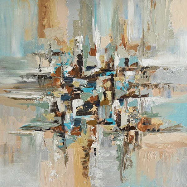 Olga Tkachyk: Blue And Brown Synergy by Olga Tkachyk