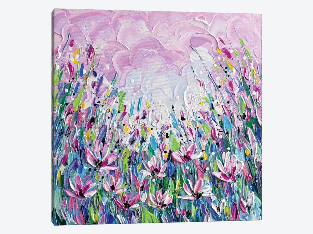 Pink Meadow by Olga Tkachyk 1-piece Canvas Wall Art