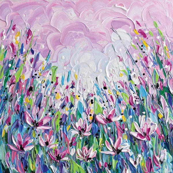 Olga Tkachyk: Pink Meadow by Olga Tkachyk
