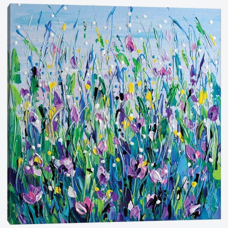 Purple Meadow Canvas Print #OTK150} by Olga Tkachyk Canvas Art Print