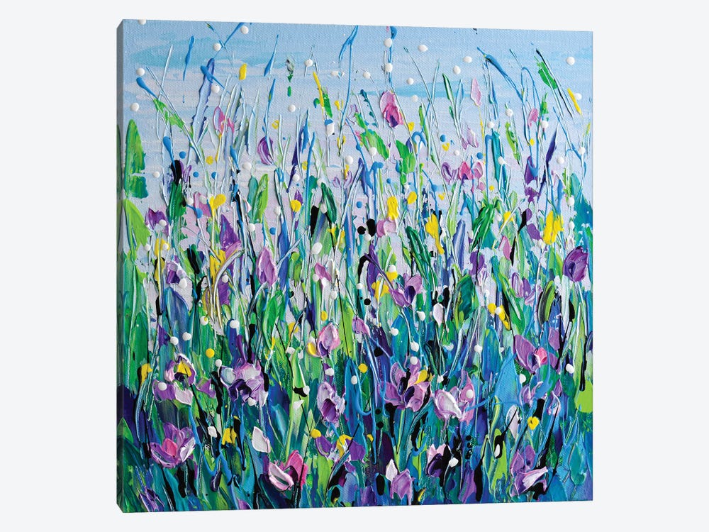 Purple Meadow by Olga Tkachyk 1-piece Canvas Art