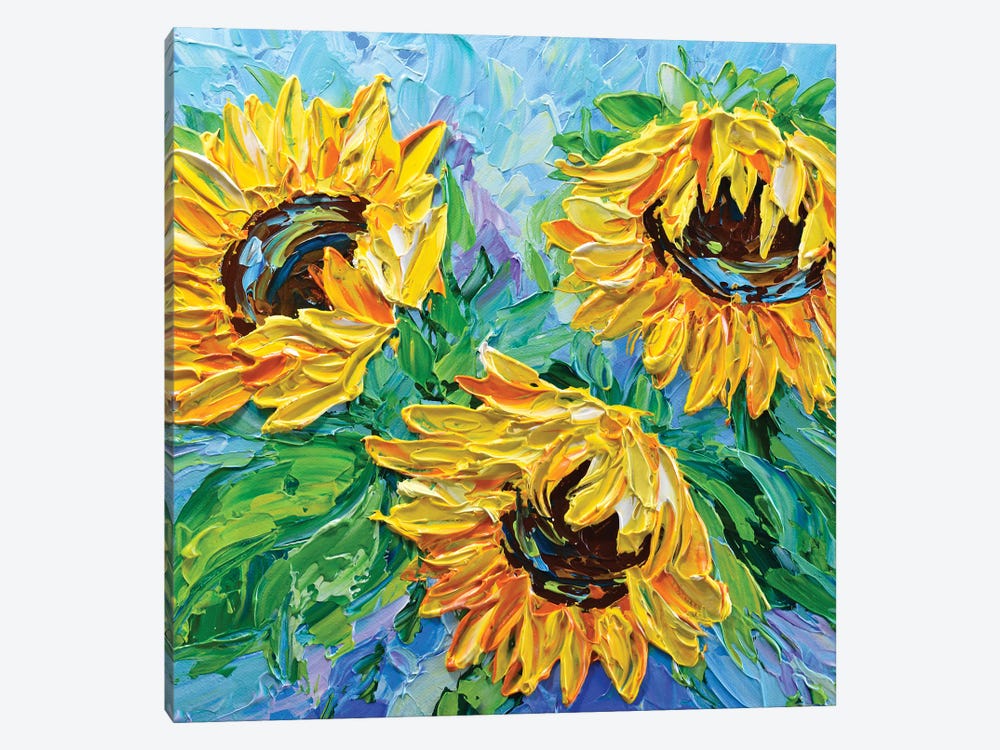 Sunflowers Bouquet II by Olga Tkachyk 1-piece Canvas Print