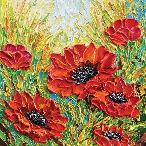 Poppies: Red Poppies by Olga Tkachyk