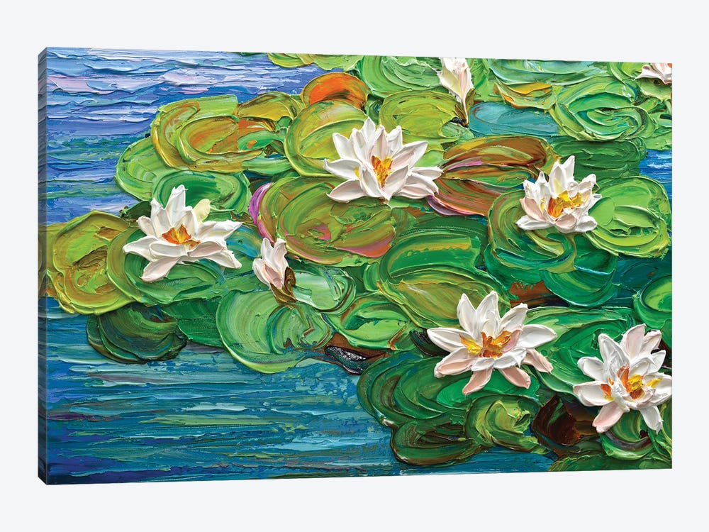 Waterlilies In The Morning by Olga Tkachyk 1-piece Canvas Wall Art