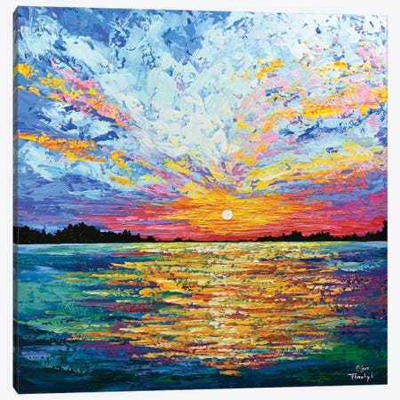 Magical Sunset II Canvas Print #OTK158} by Olga Tkachyk Canvas Art Print