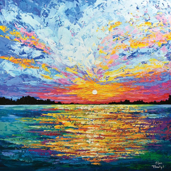 Lake Sunrises & Sunsets: Magical Sunset II by Olga Tkachyk