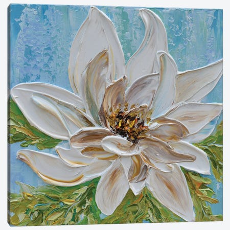 Magnolia Canvas Print #OTK15} by Olga Tkachyk Art Print