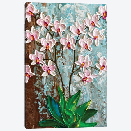 Beautiful Orchid Canvas Print #OTK162} by Olga Tkachyk Canvas Wall Art