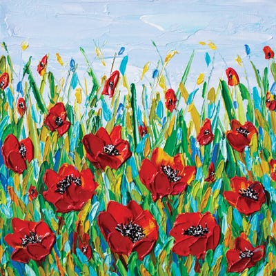 Poppies Meadow by Olga Tkachyk framed canvas print