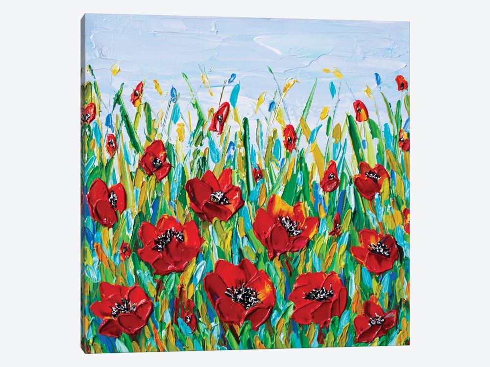 Poppies Meadow by Olga Tkachyk 1-piece Art Print