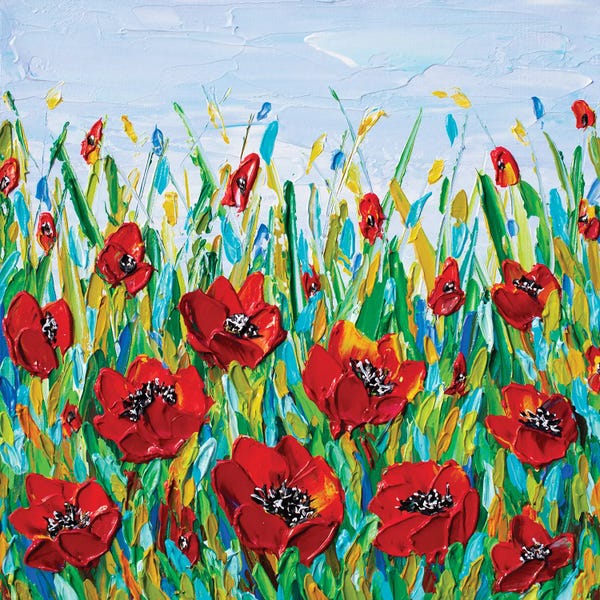Olga Tkachyk: Poppies Meadow by Olga Tkachyk