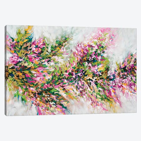 Cherry Blossom Branch Canvas Print #OTK168} by Olga Tkachyk Canvas Artwork