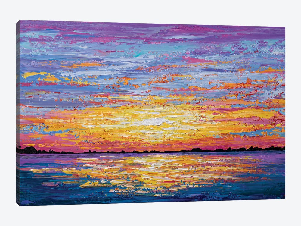 Ocean Sunset by Olga Tkachyk 1-piece Canvas Art