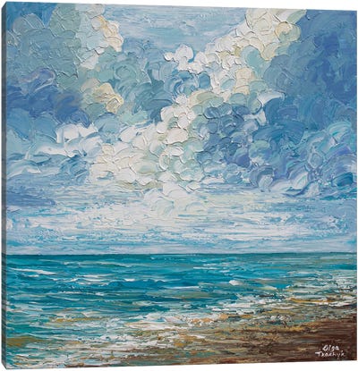 Ocean Clouds Canvas Art Print - Olga Tkachyk