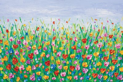 Summer Meadow by Olga Tkachyk framed canvas print