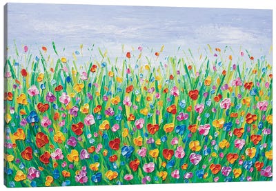 Summer Meadow Canvas Art Print - Olga Tkachyk