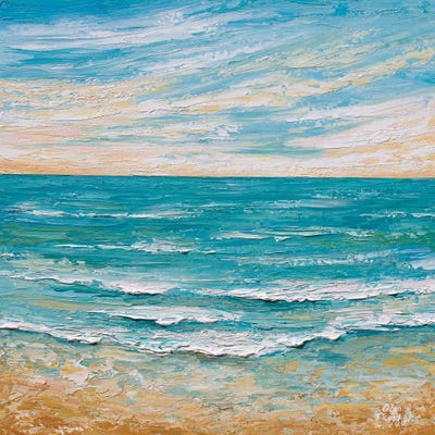 Serene Sunrise by Olga Tkachyk framed canvas print