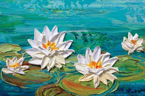 Lilies: Water Lily Lake by Olga Tkachyk