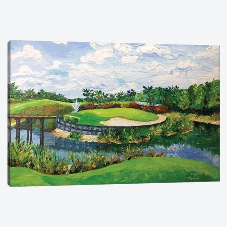 Golf Course Canvas Print #OTK189} by Olga Tkachyk Canvas Art
