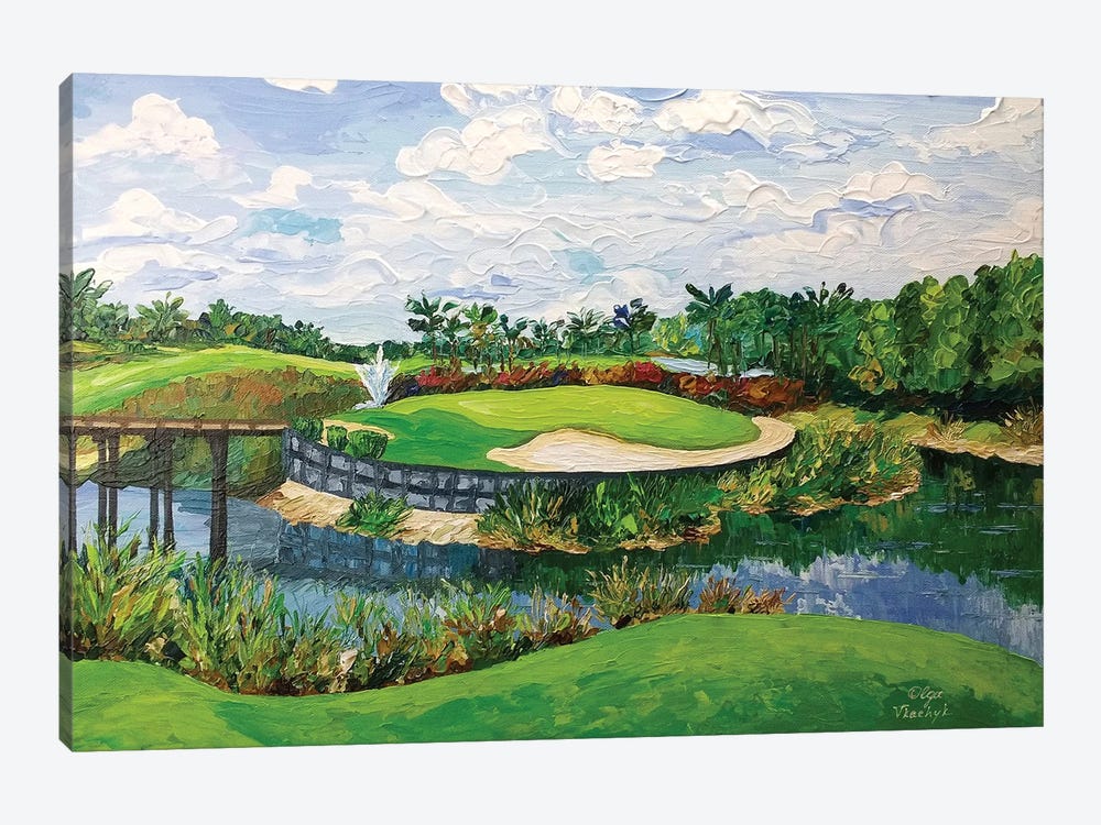 Golf Course by Olga Tkachyk 1-piece Canvas Artwork
