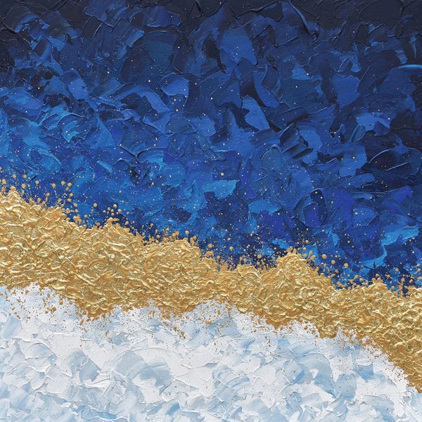 Olga Tkachyk: Navy And Gold by Olga Tkachyk