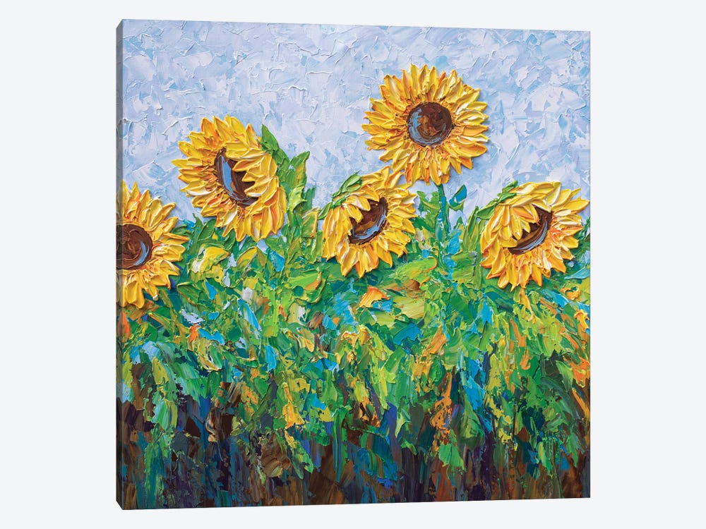 Sunflower Field by Olga Tkachyk 1-piece Canvas Print