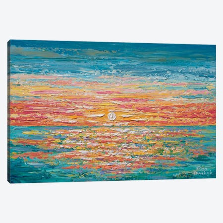 Relaxing Sunset Canvas Print #OTK195} by Olga Tkachyk Canvas Art
