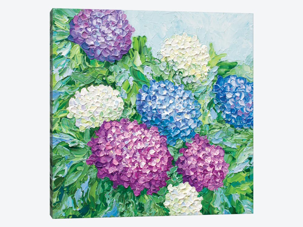 Hydrangea Blooms by Olga Tkachyk 1-piece Canvas Print