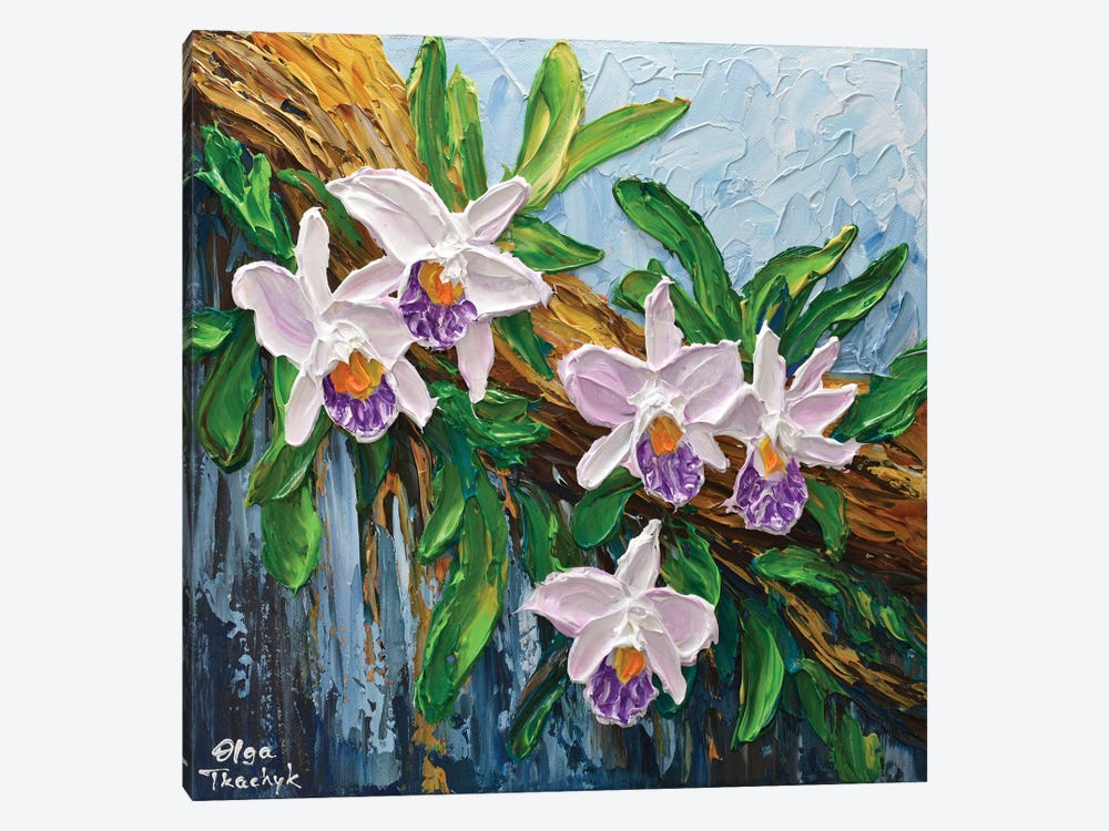 Lavender Orchid by Olga Tkachyk 1-piece Canvas Art Print