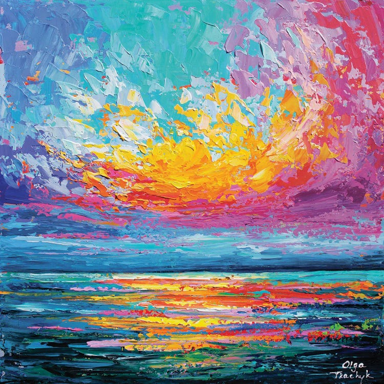 Pink Sunset by Olga Tkachyk wall art