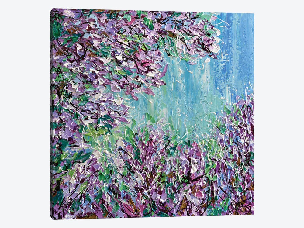 Lilac Blooming by Olga Tkachyk 1-piece Canvas Artwork