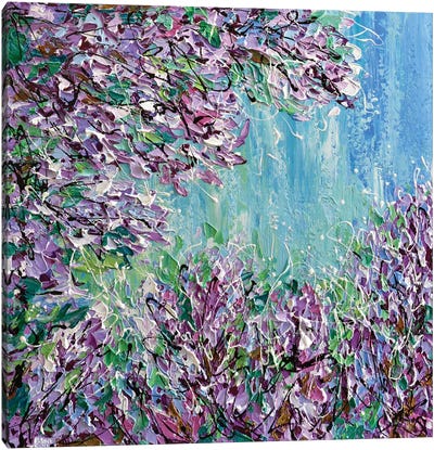 Lilac Blooming Canvas Art Print - Olga Tkachyk