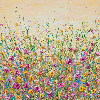 Sunshine Meadow by Olga Tkachyk framed canvas print