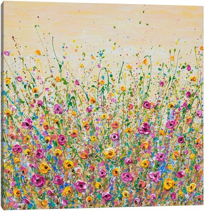 Sunshine Meadow Canvas Art Print - Olga Tkachyk