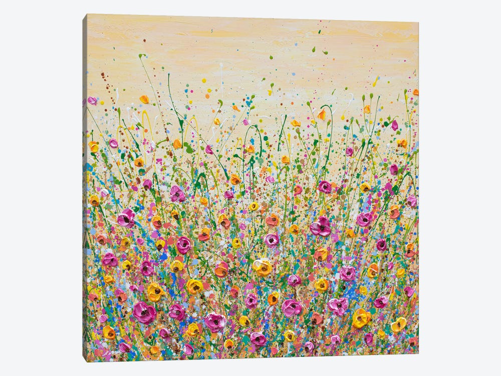 Sunshine Meadow by Olga Tkachyk 1-piece Canvas Print
