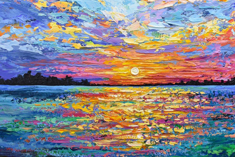 Magical Pink Sunset by Olga Tkachyk wall art