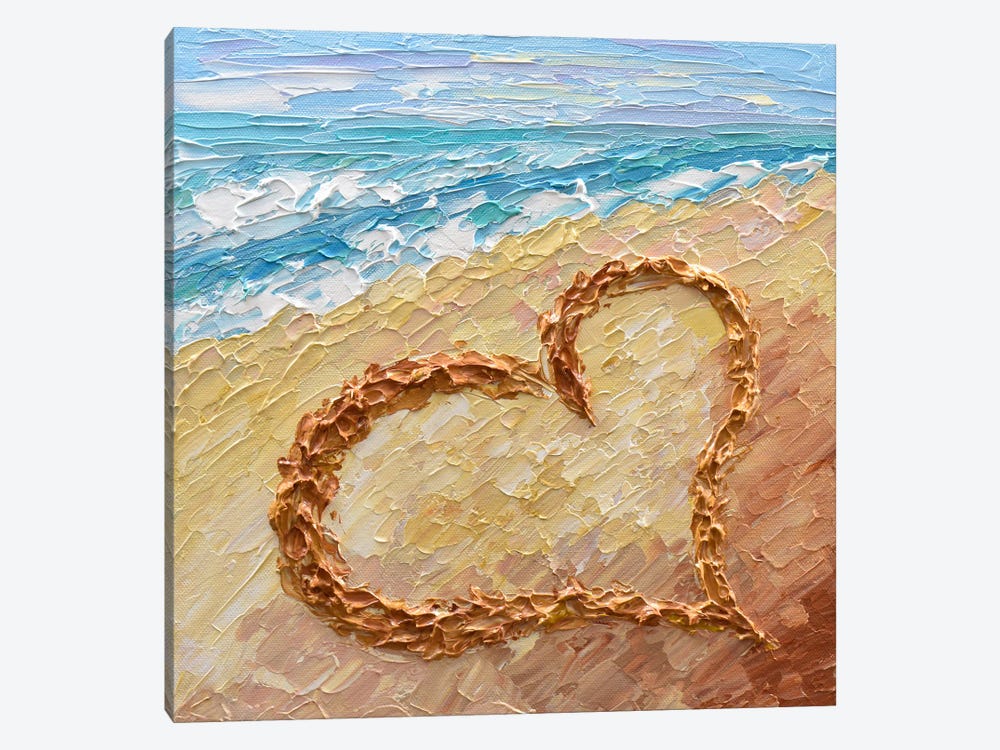 Heart On The Beach by Olga Tkachyk 1-piece Art Print