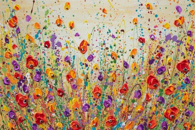 Sunset Meadow by Olga Tkachyk canvas print