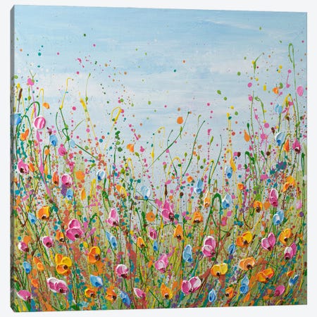 Spring Meadow Canvas Print #OTK214} by Olga Tkachyk Canvas Print