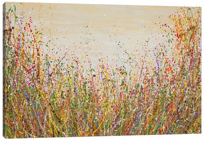 Golden Meadow Canvas Art Print - Olga Tkachyk